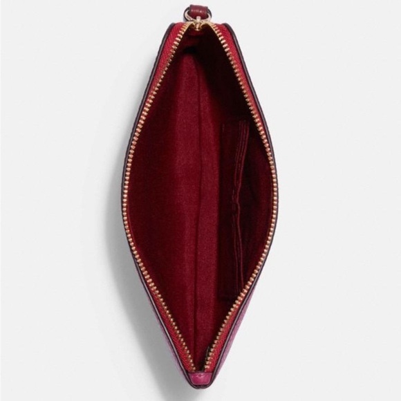 Coach Large Colorblock Embossed Horse and Carriage Corner Zip Wristlet - Picture 2 of 7